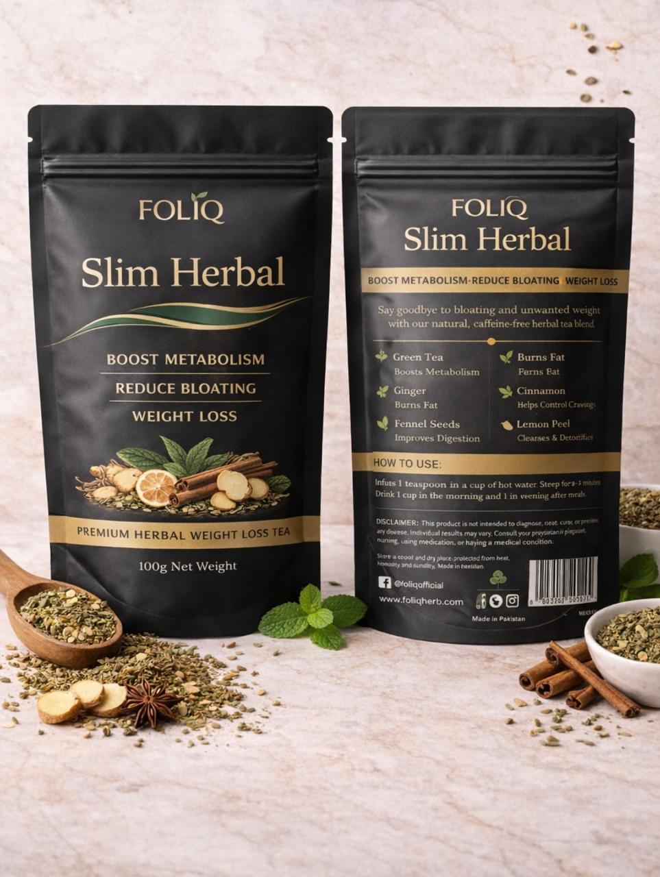 FOLIQ Natural Herbal Wellness Tea